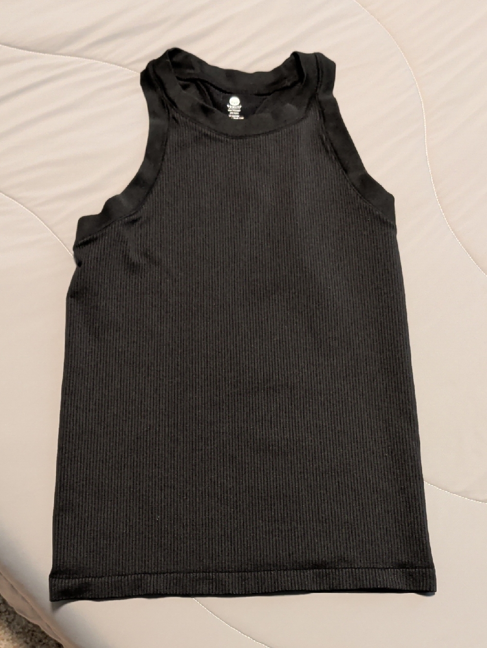 Black Ribbed Tank Top Senita Athletics